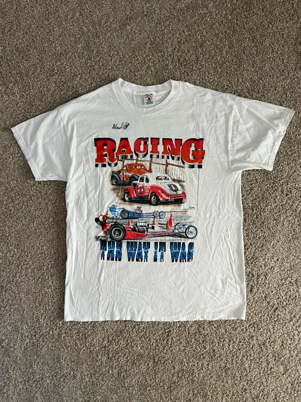 1997 MBNA Motorsports Racing The Way It Was T-shirt Vintage SIGNED Size XL